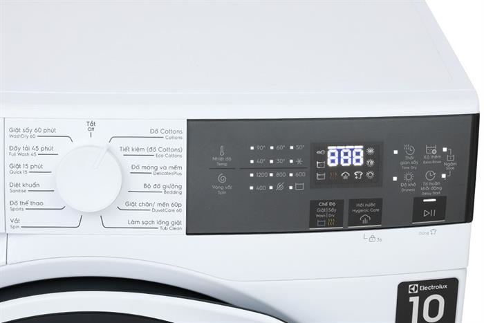 Máy Giặt Sấy Electrolux Inverter Giặt 9Kg + Sấy 6Kg EWW9024P3WC&nbsp;